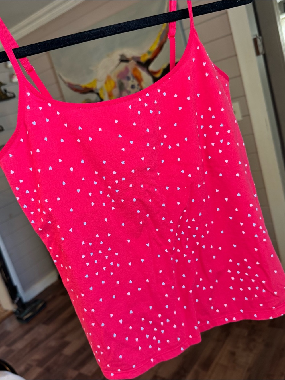 Vintage Victoria’s Secret Red Heart Print Camisole Tank Top- Coquette, Y2K
